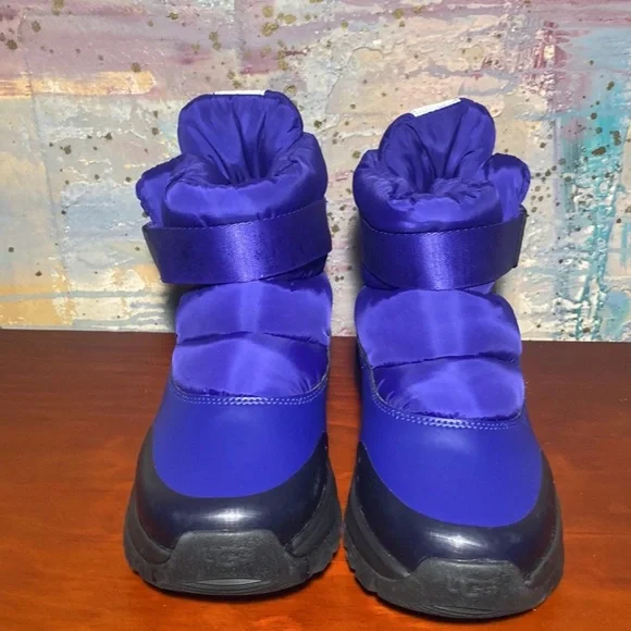 UGG Yose Puff Boot Snow Ankle Boots Violet Night Purple Women’s size 6 NWOT